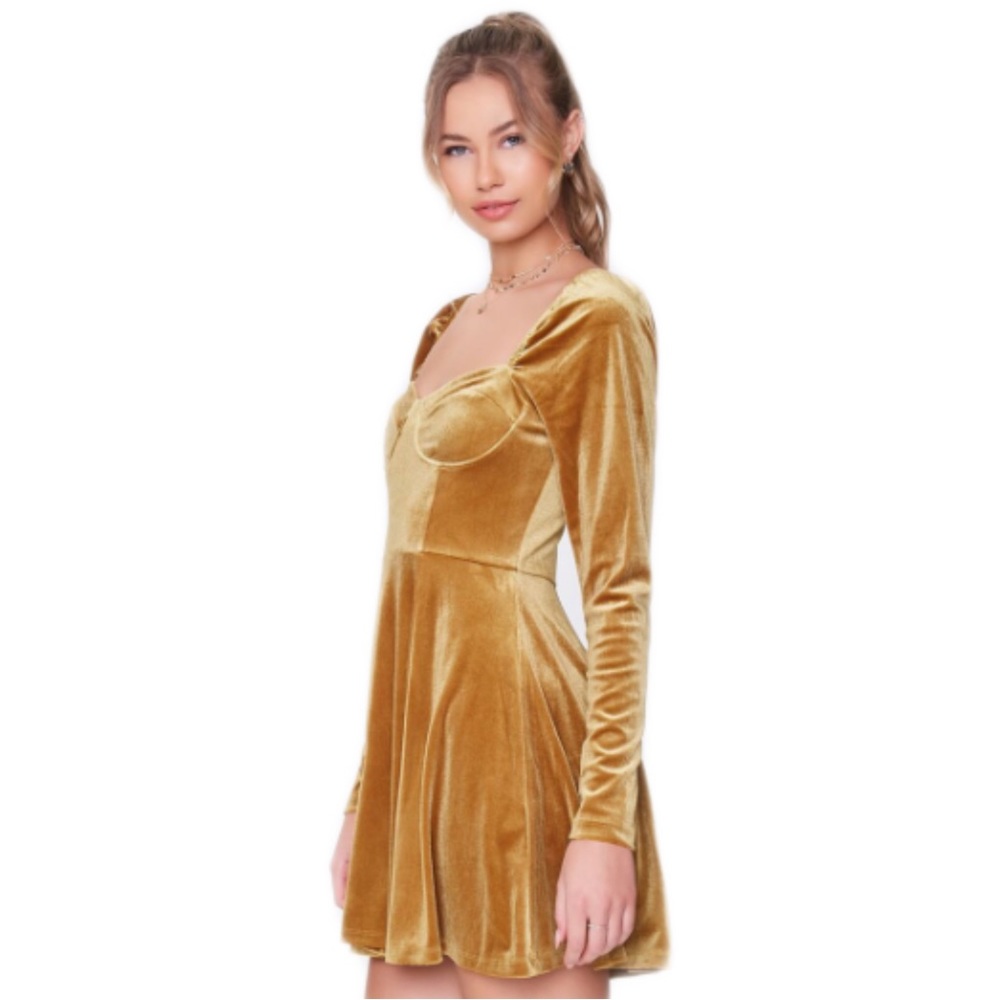 Forever 21 Velvet Sweetheart Dress